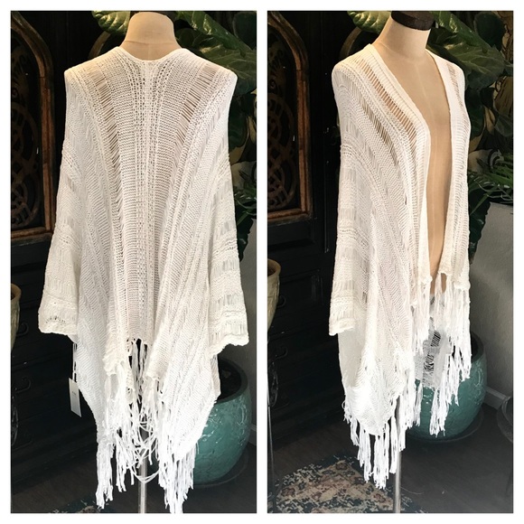 Sonnet tassel asymmetric kimono cover up cardigan - Picture 7 of 8